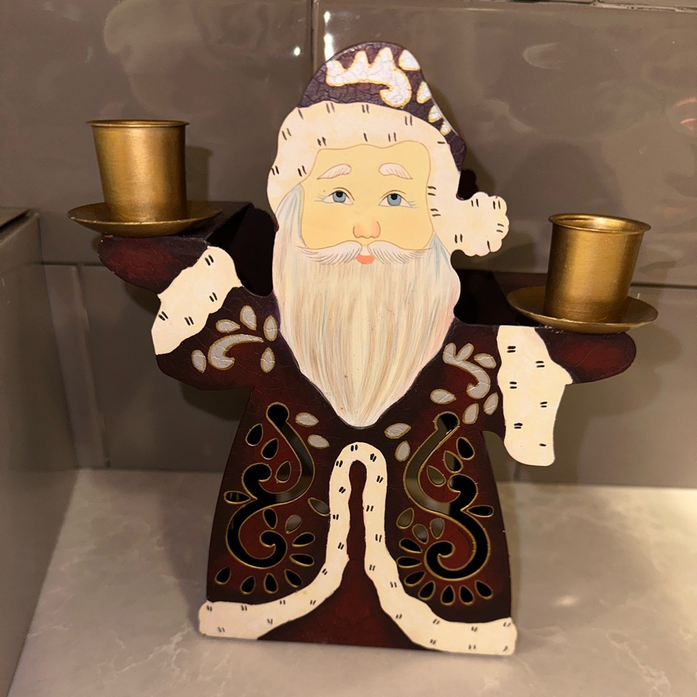 Partylite Old St Nick Candle Holder  P7706